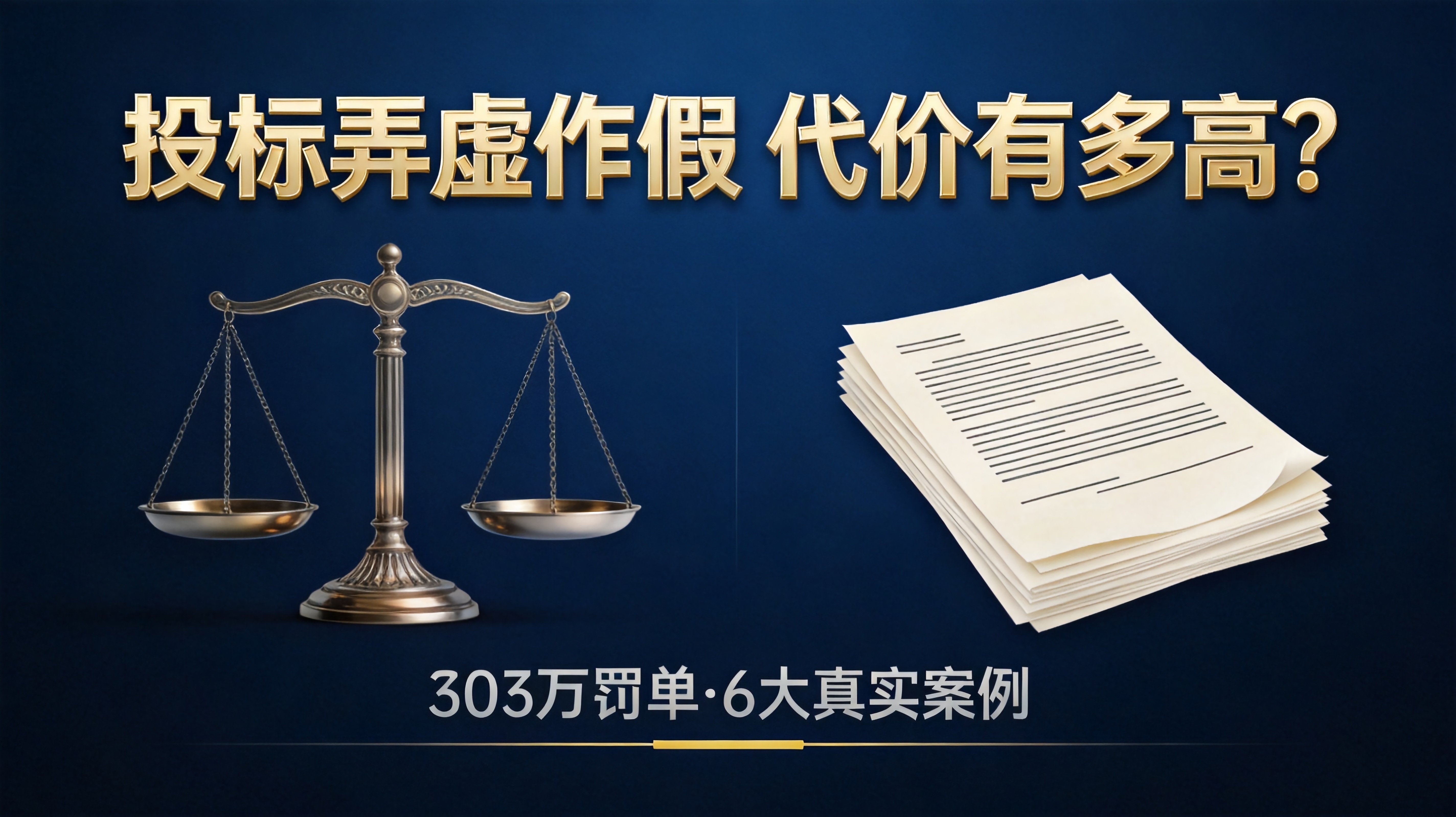 业绩"注水"被查到，303万罚单直接开出来！2026年投标弄虚作假代价有多高？