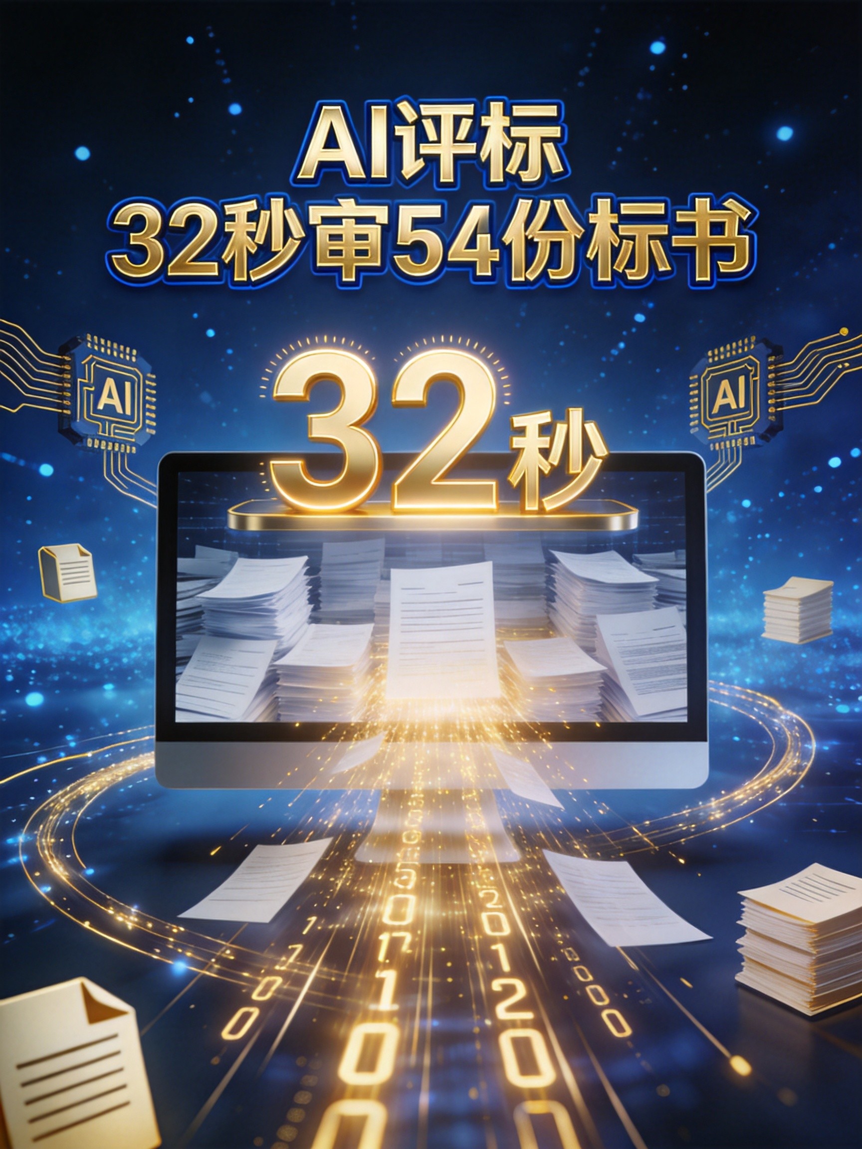 AI评标32秒审完54份标书！下半年你的标书，第一关不是人看的